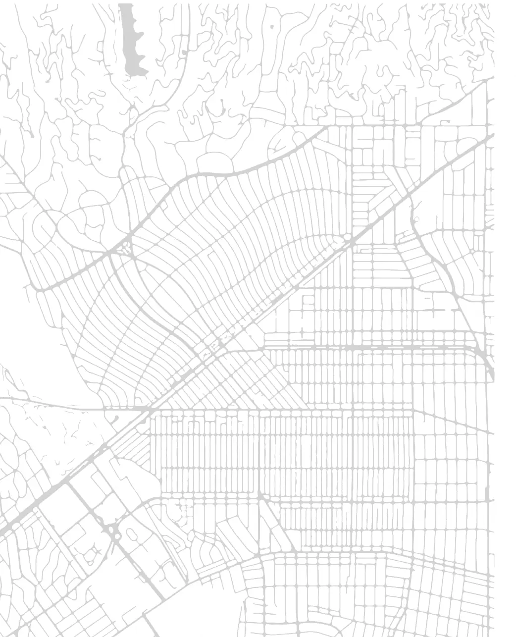 Map of the area around the Magne Education center at 9100 Wilshire Blvd, with Sunset Blvd, Santa Monica Blvd, Rodeo Drive, the route from LAX and La Cienega Blvd marked